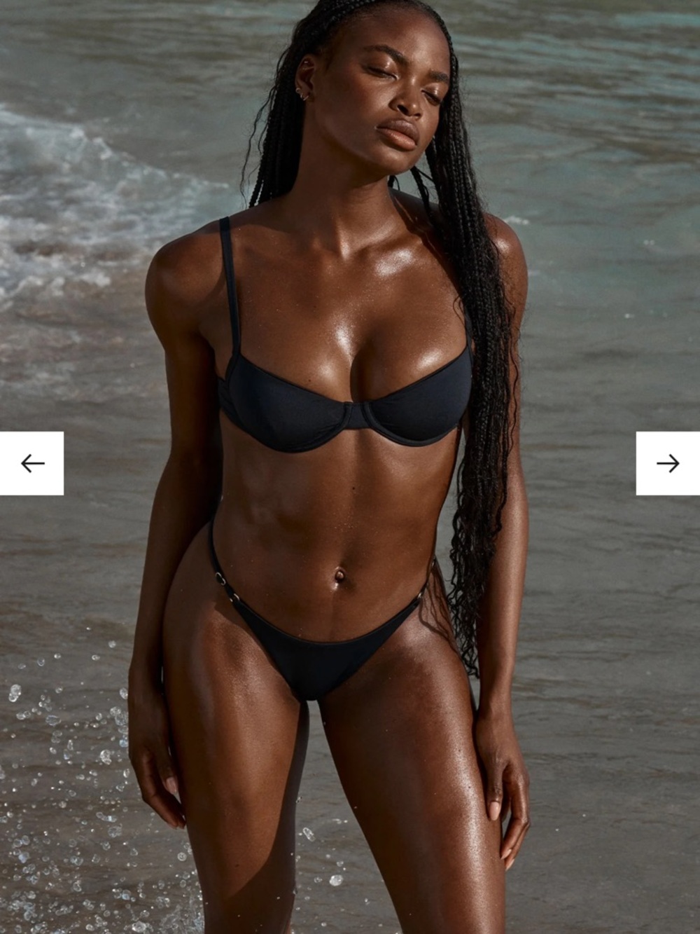 Monday Swimwear Capri Top - Black - Medium
